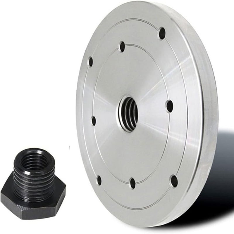 Wood Lathe Chuck Flange 150mm M18x2 5 Threaded Steel For Wood Turning Tools - Image 1